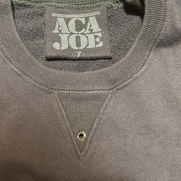 ACA JOE 7 soft vintage sweatshirt w/ pockets in 💯 percent cotton. Iconic brand! - Picture 3 of 5
